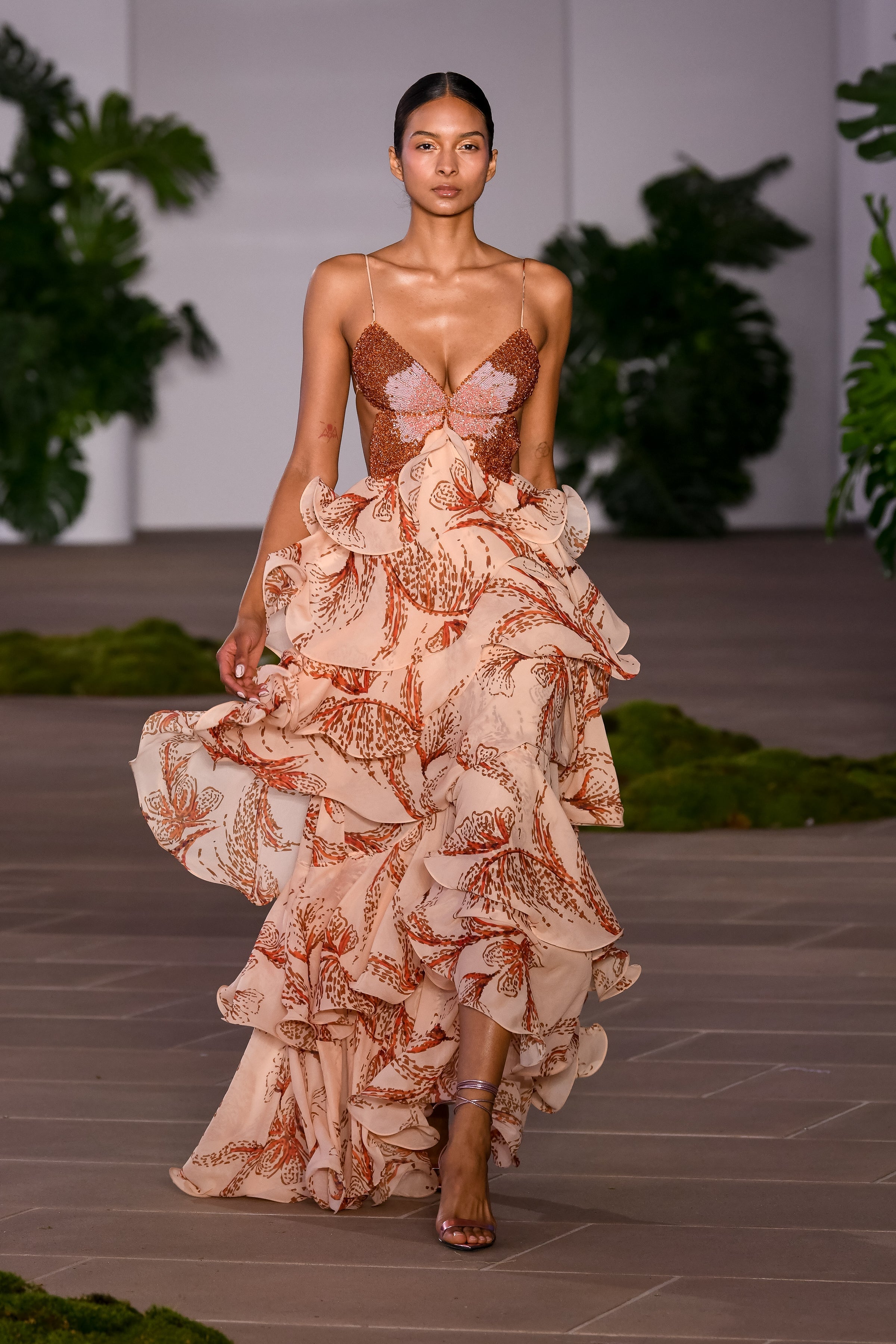LUMA | ROBE LONGUE VOLANTÉE